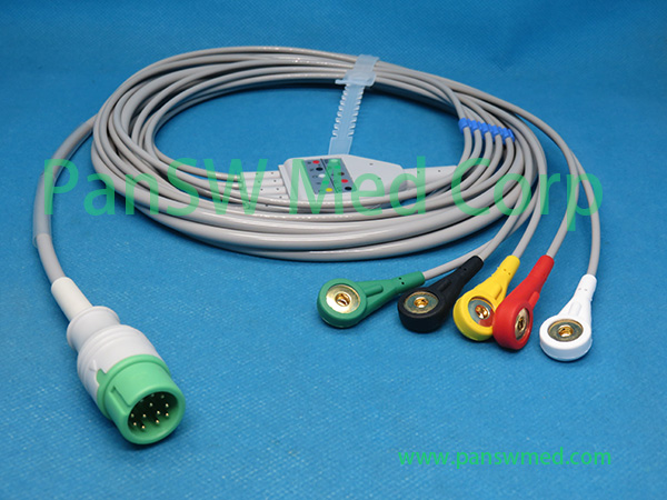 Compatible Comen Star 8000E Star 8000F Star 8000H Patient Monitor ECG Cable 5 – PanswMed